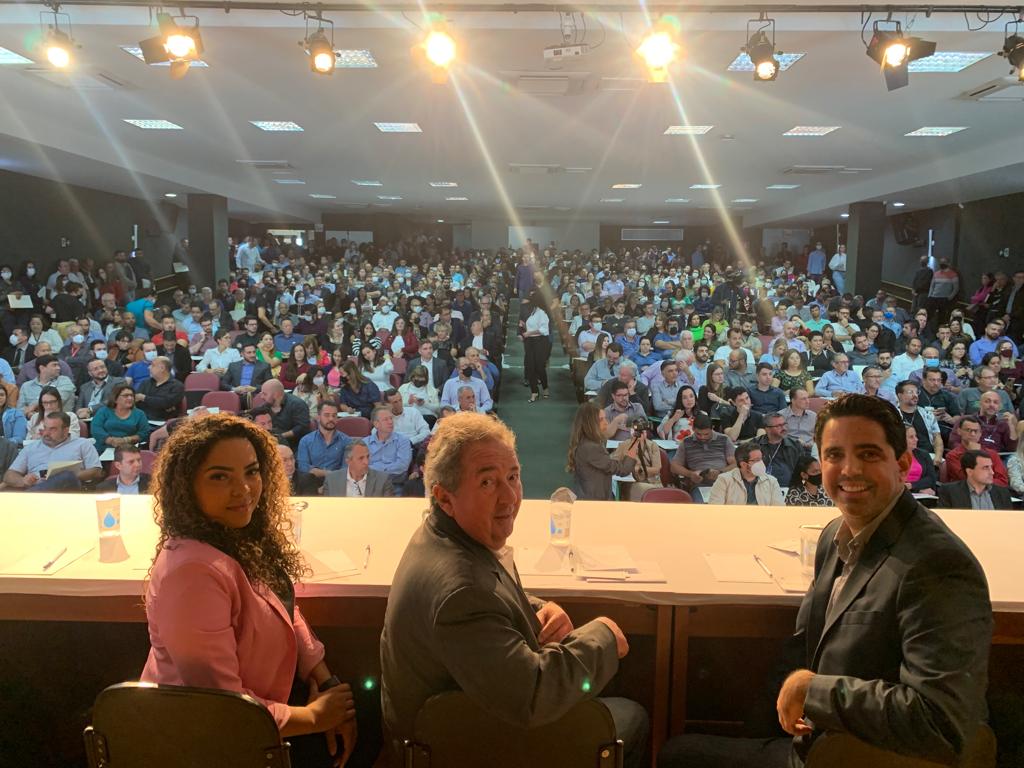 Prefeita Suellen Silva Rossim, Dr. Sergio Ciquera Rossi e Dr. Thiago Pinheiro Lima