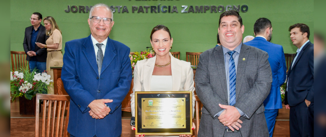 Procuradora-Geral do MPC-SP recebe Título de Cidadã Santarritense Honorária
